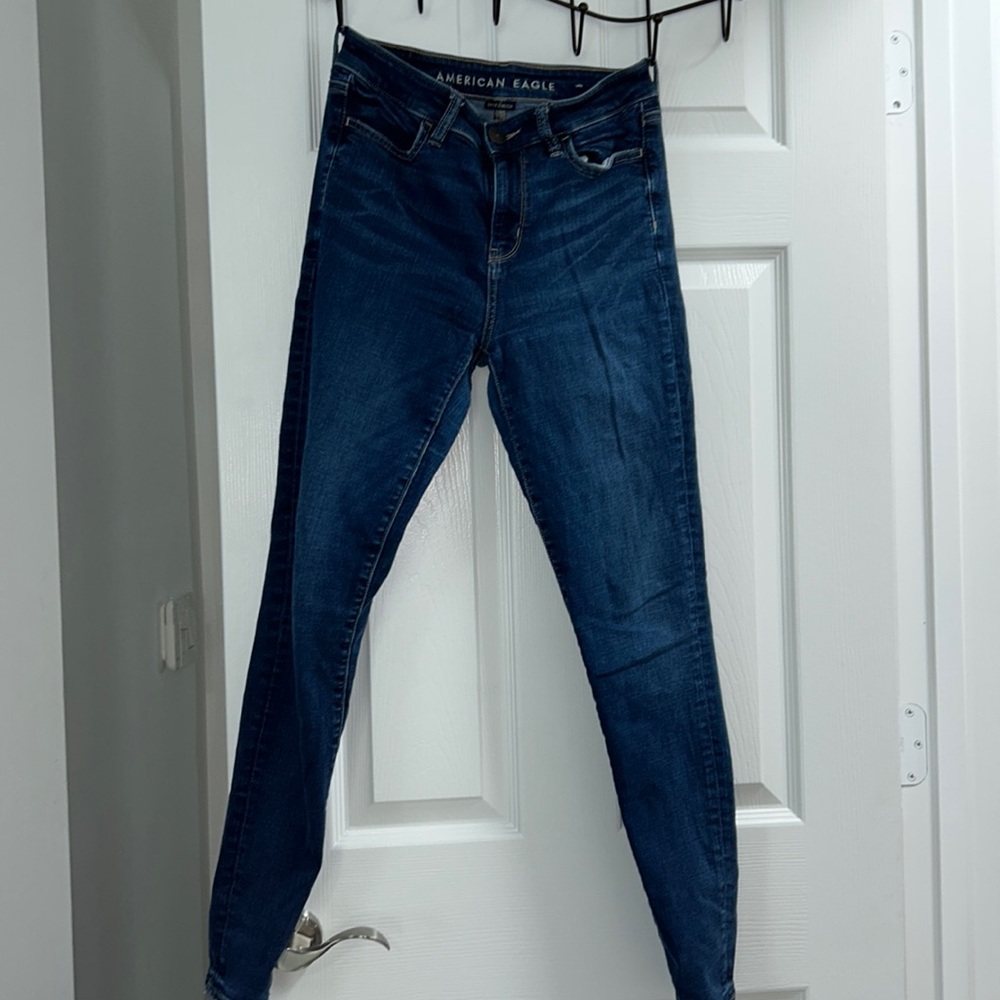 high rise american eagle jeans